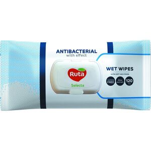 WET WIPES RUTA ANTIBACTERIAL 120PCE