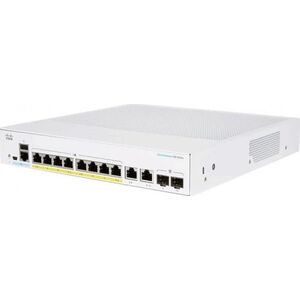 Cisco Cisco switch CBS350-8P-2G, 8xGbE RJ45, 2xGbE RJ45/SFP, fanless, PoE+, 67W - REFRESH