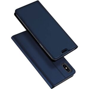 Dux Ducis Skin Leather Iphone XS MAX granatowe