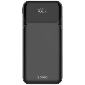 SAVIO BA-08 POWERBANK 10000 mAh, czarny