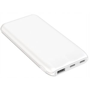 PLATINET POWER BANK 10000 mAh 3,7V 37Wh 12W 2x USB-C 1x USB-A WHITE [46079]