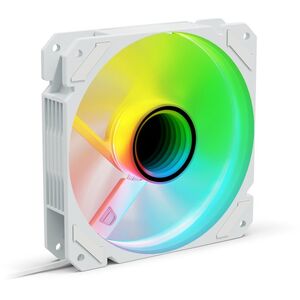 Sharkoon SHARK Mirror RGB PWM REVERSE Obudowa komputera Wentylator 12 cm Biały 1 szt.