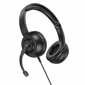 Słuchawki przewodowe nauszne Jack 3,5 mm Hoco W112 czarne