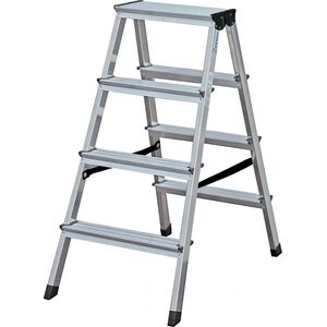 Krause Dopplo Drabina wolnostojąca dwustronna aluminiowa 5 stopniowa (120403)