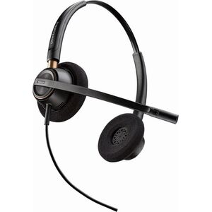 POLY EncorePro HW520 Binaural Wired Headset, USB-A, Black