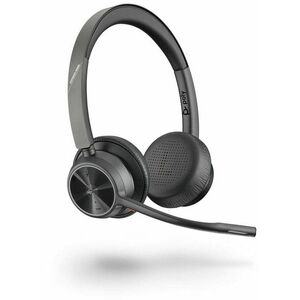 Poly Voyager 4320 MS Teams Wireless Headset, Bluetooth, USB-C, +BT700 dongle, +Charging Stand, Black
