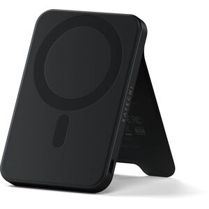 Magnetyczny powerbank z podstawką Satechi OntheGo Powerbank 5000mAh MagSafe Qi2 (black)