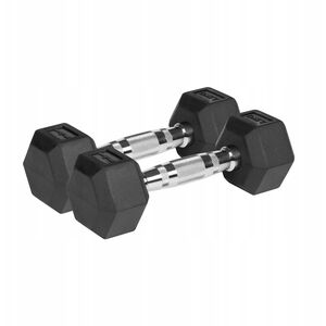 Hantle żeliwne gumowane HEX 2x2.5 kg REBEL ACTIVE