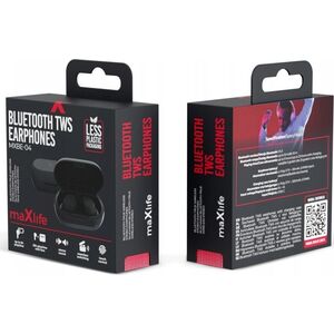 Słuchawki MaxLife  Maxlife słuchawki Bluetooth MXBE-04 TWS czarne dokanałowe