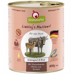 GranataPet Liebling´s Mahlzeit dziczyzna i wołowina mokra karma dla psa 800g
