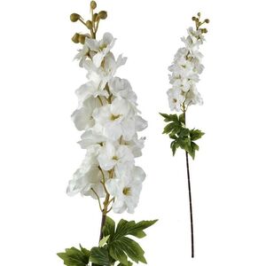 VIRIDIS Kwiat sztuczny Ostróżka 85cm biała AW25