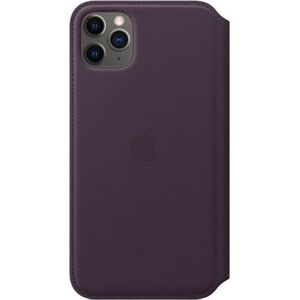 Apple Skórzane etui folio do iPhone 11 Pro Max - śliwkowe