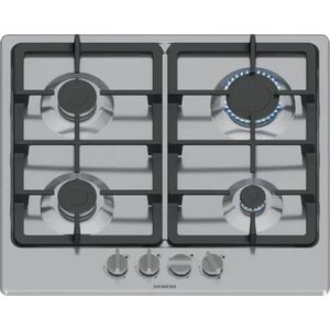 Siemens EG6B5PK90 płyta kuchenna Czarny, Stal nierdzewna Wbudowany 60 cm Gaz 4 stref(y)