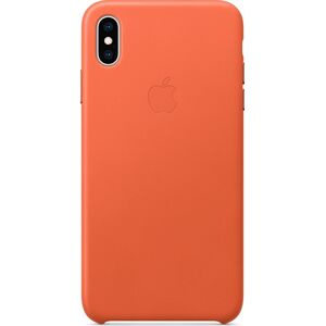 Apple Etui skórzane iPhone XS Max - oranż -MVFY2ZM/A