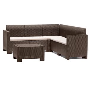 Σετ επίπλων κήπου Set Nebraska Corner καφέ 8003723390757