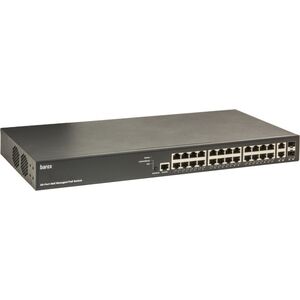 Barox RY-LGSP23-26/370 łącza sieciowe Zarządzany L2/L3 Gigabit Ethernet (10/100/1000) Obsługa PoE 1U Czarny