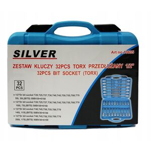 TORX KEYS 1/2" EXTENDED 32 pcs / SILVER