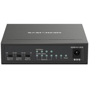 MERCUSYS switch MS106P (6x100Mb/s,4xPoE+,67W,fanless)