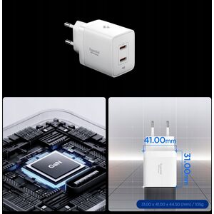 Spigen Essential 47W Wall Charger EE472EU, white