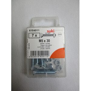 MACHINE SCREW M 5X30 ZINC DIN963/7PCS