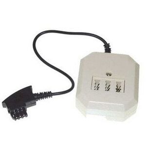 TAE F-Stecker-TAE Kupp NFN/West-Buchse RJ11 (6/4) 0,2m
