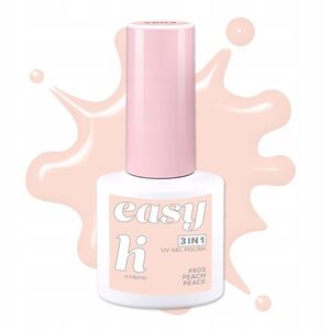 HI HYBRID Easy 3w1 Lakier hybrydowy nr. 603 Peach Peace 5 ml