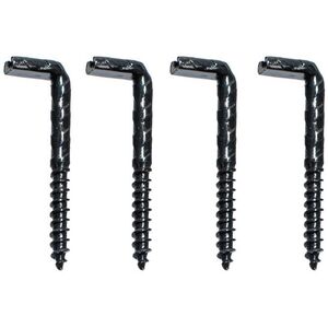 SLOTTED HOOK 50X5,2X25X16RUST BLACK/4PCS