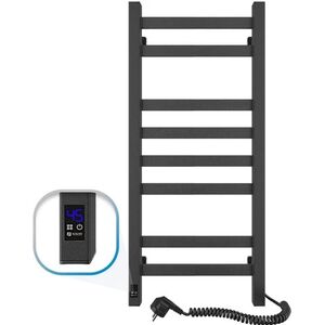 Navin Ηλεκτρική κρεμάστρα πετσετών Navin Avangard 360*800 Αισθητήρας δεξιά μαύρο 12-228053-3680