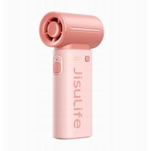 Mini dmuchawa Jisulife Handheld Fan Life9 5000mAh przenośny wiatraczek wentylator USB - różowy