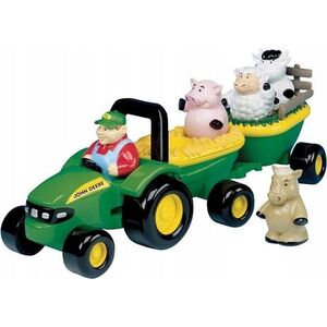 Tomy John Deere Traktor ze zwierzętami 18m+ Tomy