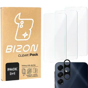 3x Szkło na ekran + szkło na aparat Bizon Clear do Samsung Galaxy A16 4G/5G