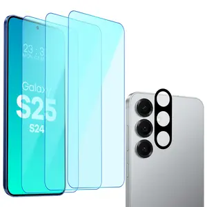 3x szkło na ekran + 1x na aparat BIZON Clear 2 Pack do Samsung Galaxy S25