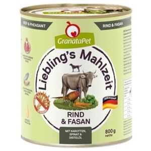 GranataPet Lieblings Mahlzeit wołowina i bażant mokra karma dla psa 800g