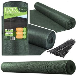 Siatka Cieniująca Na Ogrodzenie Płot Maskująca Zielona 1.5M 25M 140g/m LEAN