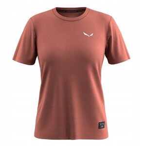 Koszulka bawełniana damska Salewa Eagle Logo Patch T-Shirt - etruscan red rozmiar: xs