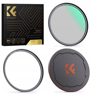 Zestaw 3w1 Filtr Polaryzacyjny Cpl Pierścień Magnetyczny Dekielek K&f 77 Mm / Sku.1707