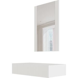 Triton Toaletka z lustrem PAFOS 80x41,6x100 biały mat