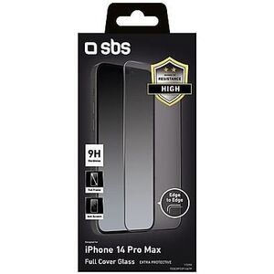 Ανθεκτική θήκη SBS TESCRFCIP1467P, Apple, iPhone 14 Pro Max, Ανθεκτική σε πτώσεις, Ανθεκτική στη σκόνη, Ανθεκτική στις γρατσουνιές, Μαύρη, Διαφανής, 1 τεμ.