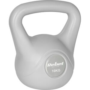 Kettlebell bitumiczny 10 kg szary REBEL ACTIVE