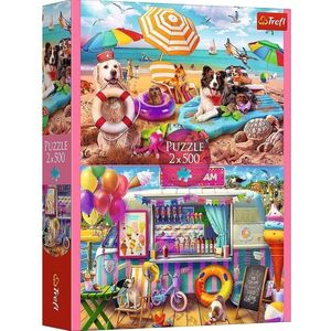 Puzzle 2x500 Wakacyjny czas TREFL