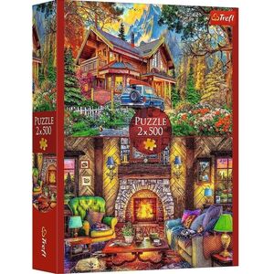 Puzzle 2x500 Wycieczka w góry TREFL