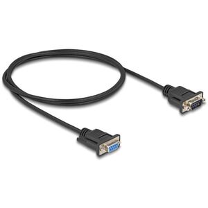 DeLOCK Kabel szeregowy RS-232 D-Sub9 męski na żeński 1 m