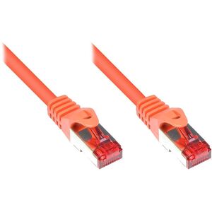 Good Connections RNS Patch Cable with Rastnasenschutz, Cat. 6, S/FTP, PiMF, PVC, 250MHz, 0,25m, orange, Good Connections (8060- 003O)