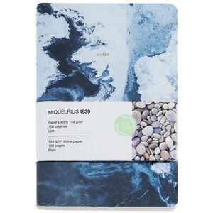 Miquelrius STONE PAPER Notizbuch A5 Blanco SEA blau
