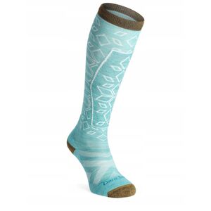 Skarpety damskie Darn Tough Traverse OTC Lightweight Ski and Snowboard Sock - aqua rozmiar: s