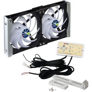 Titan TTC-SC20(B)V2+ Kühlschrank-Doppellüfter 120x25mm IP55, Timer Gleichrichter
