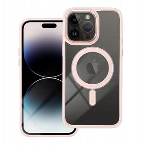 Futerał COLOR EDGE MAG COVER kompatybilny z MagSafe do IPHONE 15 Pro Max różowy