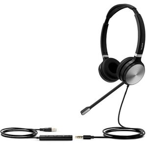 Yealink UH34 SE Stereo/Dual UC USB-A Zestaw słuchawkowy Przewodowa Opaska na głowę Połączenia/muzyka USB Typu-A Czarny