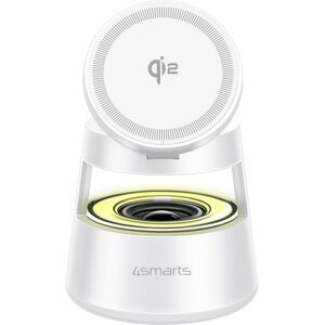 4smarts 541535 ładowarka do urządzeń przenośnych Zestaw słuchawkowy, Smartfon, Smartwatch Biały USB Bezprzewodowe ładowanie Wewnętrzna, Zewnętrzna
