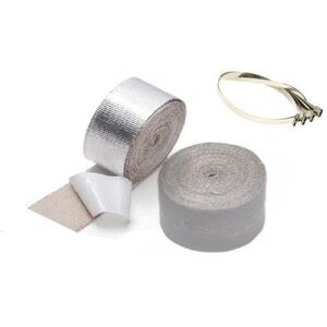 Zestaw Taśma termiczna aluminiowa samoprzylepna 5m + opaski